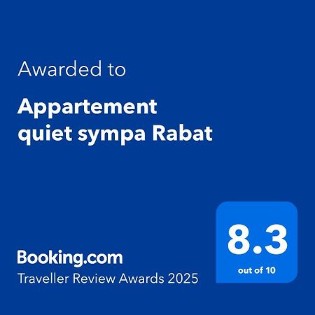 Appartement Quiet Sympa Rabat Buitenkant foto